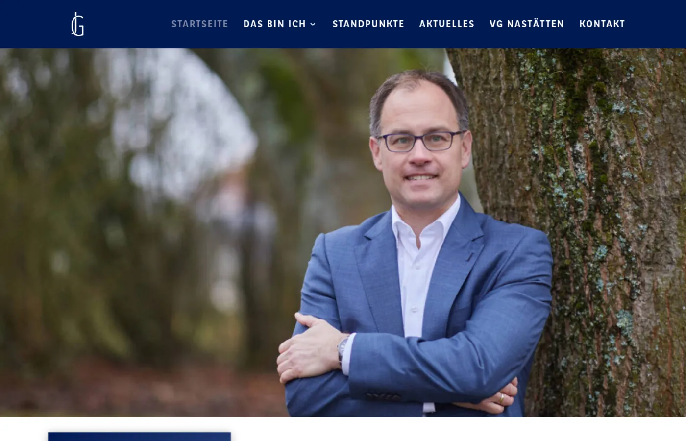 Startseite der WordPress-Website von Jens Güllering
