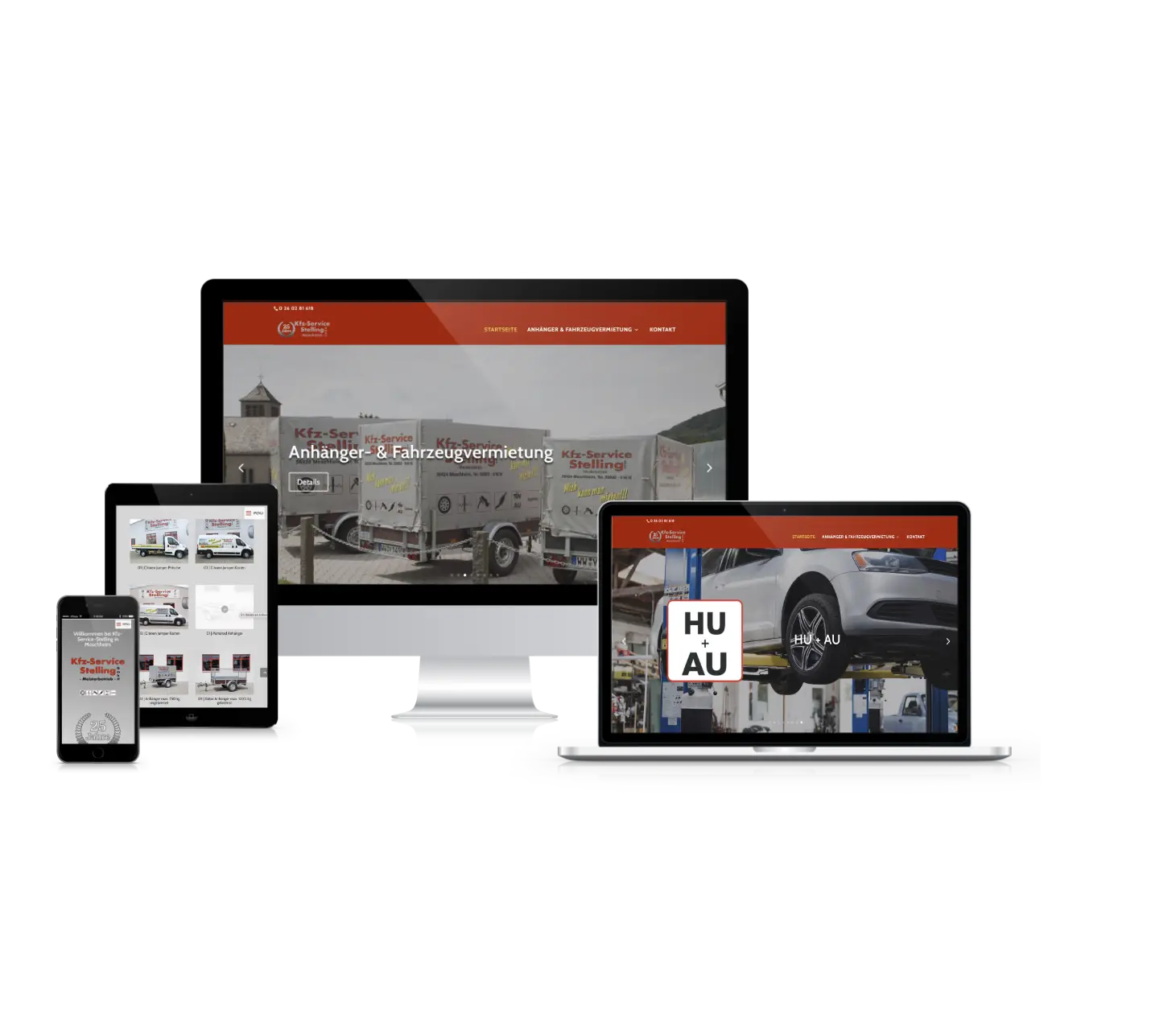 Internetseiten für KFZ-Stelling Moschheim Realisation wedoyu Werbeagentur