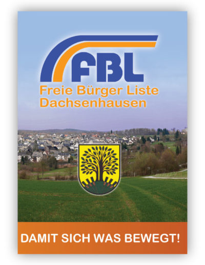 WEDOYU Printdesign FBL Dachsenhausen Wahlwerbung