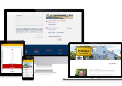 Internetseite für die Gemeinde Welterod Umsetzung wedoyu media