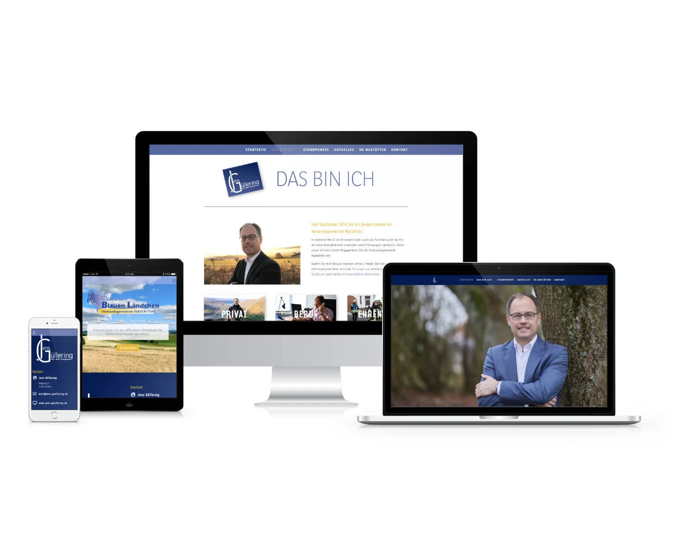 Internetseite für Jens Güllering Kestert Umsetzung wedoyu media
