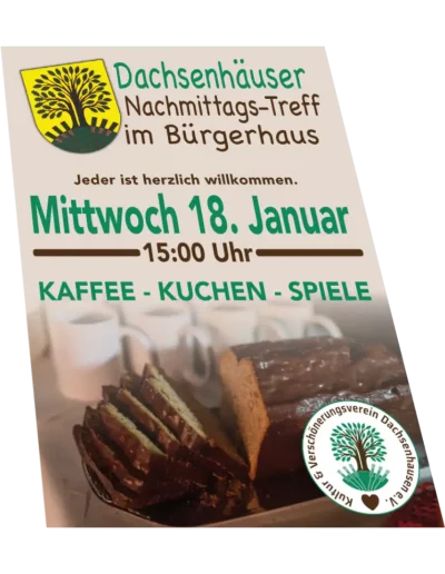 Plakat für KuV Dachsenhausen Realisation wedoyu Werbeagentur
