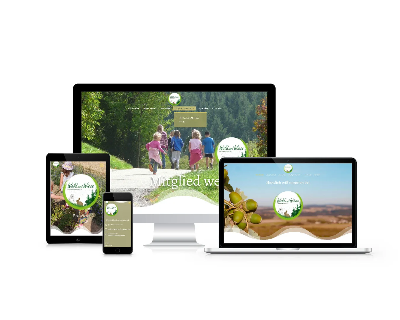 Internetseite für Wald- und Wiese e.V. Dachsenhausen Realisation wedoyu media